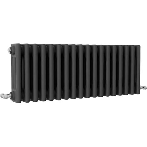 SKY Bathroom Traditional Cast Iron Style Radiator 3 Column Anthracite 300x830mm