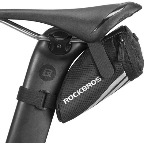 Kleine 0,2-Liter-Fahrradtasche für Kleinigkeiten und Werkzeug unter dem Sattel, schwarz (1/5)