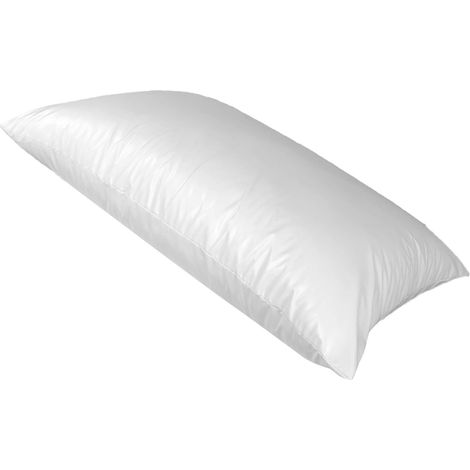 Protège-oreiller imperméable en fibre de polyester blanche, confortable, 43 x 73 cm, pour dormir (1/5)