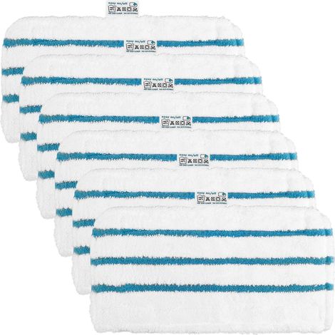 6 lingettes compatibles noir et deck fsmp20 vadrouille vapeur pour Deck noir fsm1630, fsm1616, fsmh13e5, fsm1321, fsm1605 (1/5)