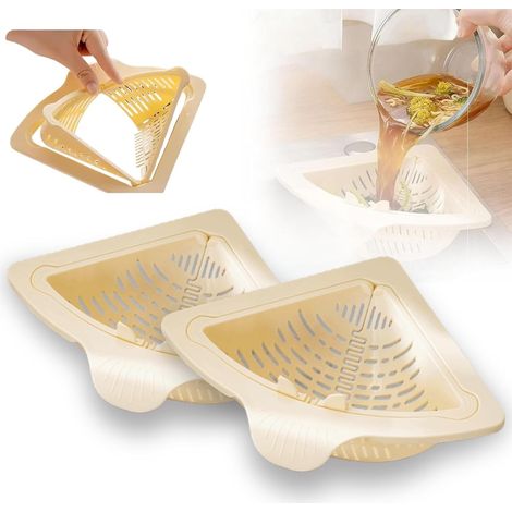 1 Passoire Cuisine, Plastique, Filtre Amovible, Ouverture Rotative, Pour Lavage Et Déchets Alimentaires