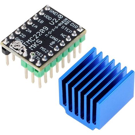 3D-Drucker-Ersatzteile – 3D-Druckerdüsen – TMC2209 V2.0 Schrittmotortreiber, geeignet für Ender 3 Steuerplatine, ersetzt A4988, unterstützt UART-Modus