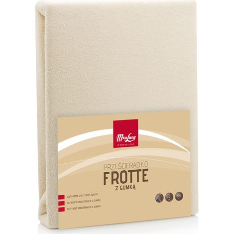 Drap-housse éponge 140 x 200 cm écru