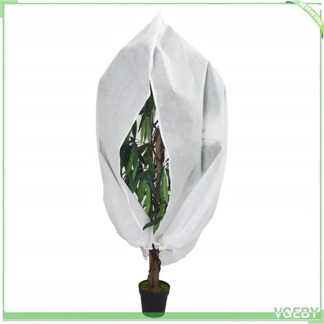 Housses de protection pour plantes - FAFEICY - 364867 - 2 pcs - 1,55x1,55 m - non tissé respirant - fermeture éclair (1/5)