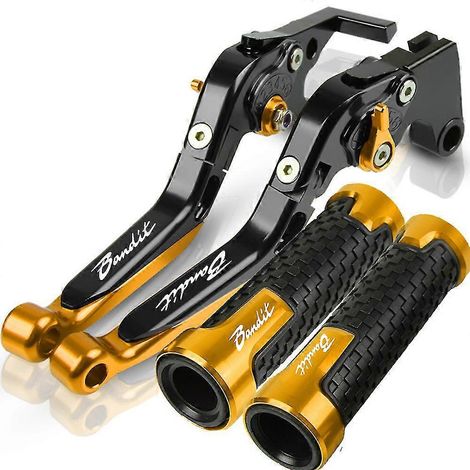 Poignées de levier de frein et d'embrayage réglables pour moto Suzuki Bandit GSF 1200/1250/GSF250 (compatibles avec tous les modèles). (1/5)