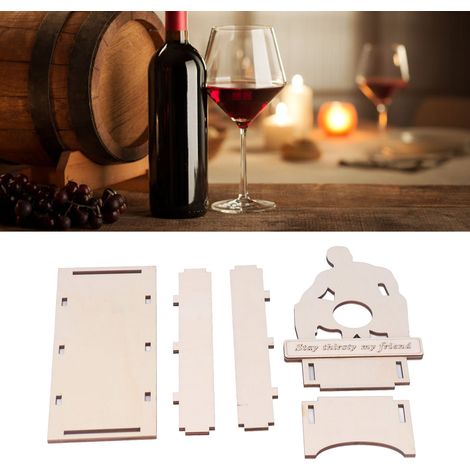 Casier à vin, présentoir d'exposition, étagère de rangement, cadre décoratif en bois original pour exposer et ranger votre collection de vins. (1/5)