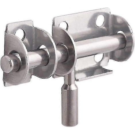 Loquet de porte coulissante en acier inoxydable, verrou de sécurité pour porte de grange, quincaillerie de verrouillage à glissière, 2,5 x 1 x 0,28 pouces - J (1/4)