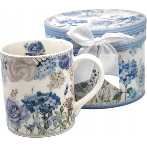 Tazza in porcellana della collezione Hortensia: perfetta come regalo in una confezione decorativa. (1/4)