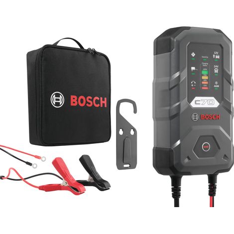 Bosch C70 cargador de batería negro 12V 24V 10A (1/2)