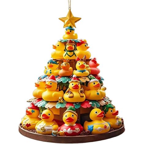 Canard en forme de suspendu décoration, pour cadeau échange,1pc (1/5)