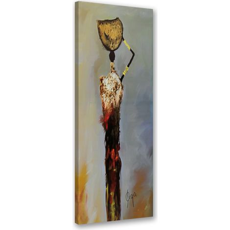 Tableau sur toile Femme africaine 30x90 (1/5)