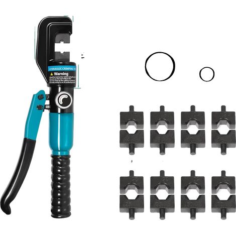 Herramienta de crimpado hidráulica, fuerza de 10 toneladas, compatibilidad versátil con cables, herramienta de crimpado hidráulica (1/2)