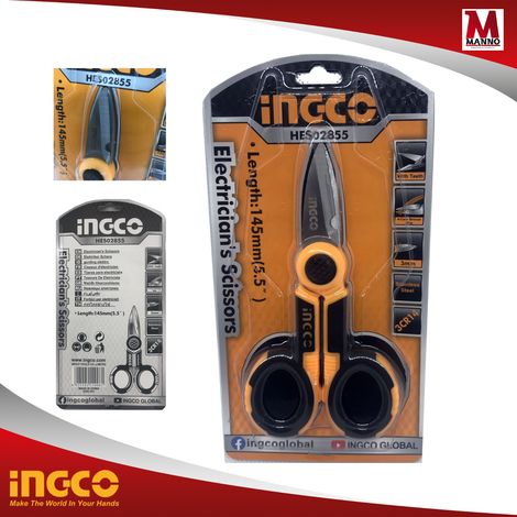 Forbice Elettricista INGCO manici isolati lama in acciaio inossidabile da 145 mm (1/5)
