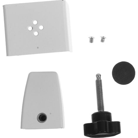Pince Argenté de Cloison Mobile Réglable en Alliage D'aluminium Panneaux Verre ou Bois, Épaisseur 4 à 20mm, Base Stable et Mobilité Flexible pour Bureaux (1/5)