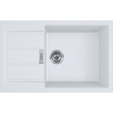Franke Sirius 2.0 - Tectonite-Spüle S2D 611-78 XL, 78x50 cm, Weiß 143.0617.615 (1/2)