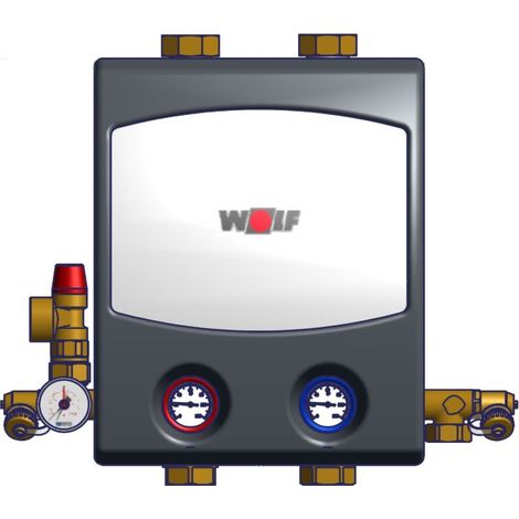 groupe de pompes Wolf cgb 2075108 370 mm, avec pompe HE