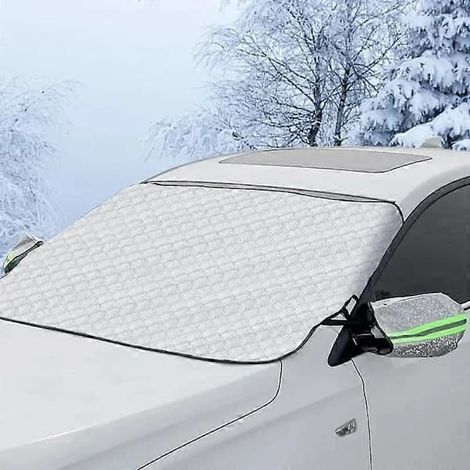 Vinter Bil Vindruteskydd pour Peugeot 3008 301 307 308 4007 4008 407 408 5008 508 Vikbart 147 x 100 cm Snö Frost Sol (FMY)