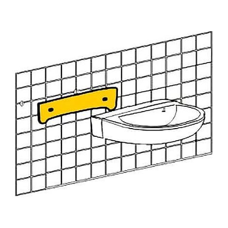 Doppel-Waschtisch-Schallschutzset bis 840 mm, best. aus Schalldämmprofil 5 mm stark