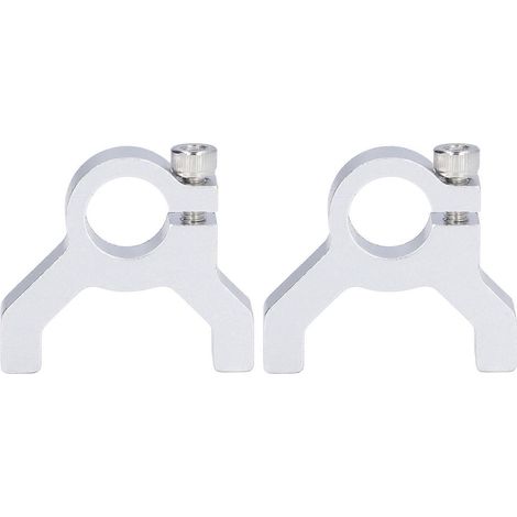 2 Stück Klemmhalterung, 1 Seite, 2 Pfosten, M4-Gewinde, Aluminium-Klemmhalterung, Roboterwellenzubehör 3400‑0032‑