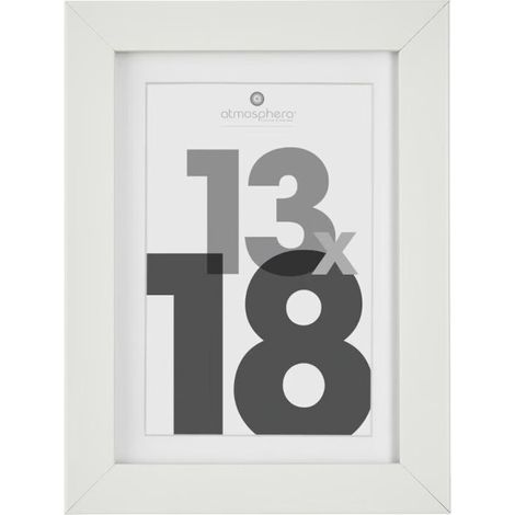 Cadre Photo Bois "Eva" 13x18cm Blanc (1/3)