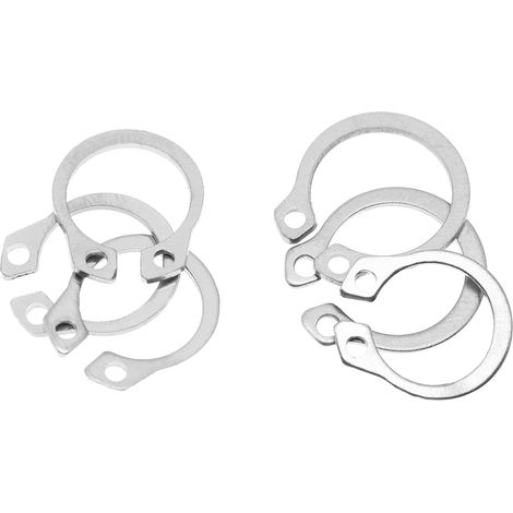 Assortiment de 120 circlips en acier inoxydable (9 à 14 mm) avec boîte (1/5)