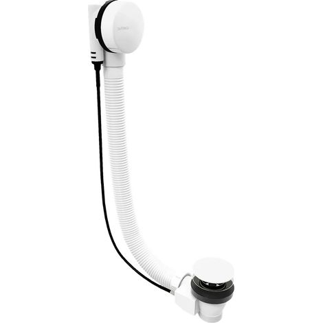 Polysan - Garniture de vidage et de trop-plein pour baignoire, longueur 100 cm, blanc 71854.10 (1/3)