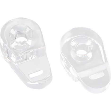 20 pezzi morsetti per vetro, clip di fissaggio, morsetti per pannelli in vetro, supporto per ripiani in vetro, morsetto per vetro per telaio di spessore 3-4 mm (1/5)