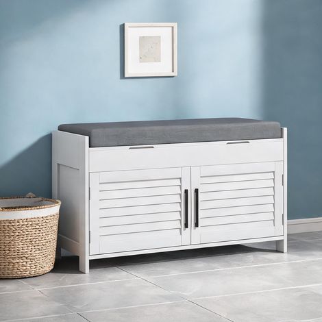 Console bianco en mDF poliestere 90 x 36 x 50 cm (1/5)