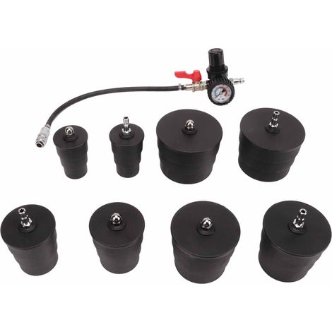 Kit de test de pression turbo 9 pièces avec manomètre - Détecteur de fuite d'air pour turbocompresseur et système de suralimentation (1/5)