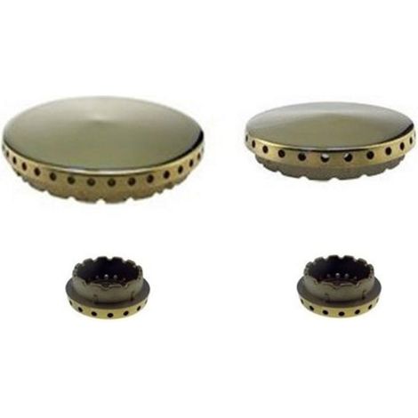 SPARTIFIAMMA PER CUCINA A GAS ADATTI A NARDI IN OTTONE 2 FORNELLI PICCOLI L 3601 (1/2)