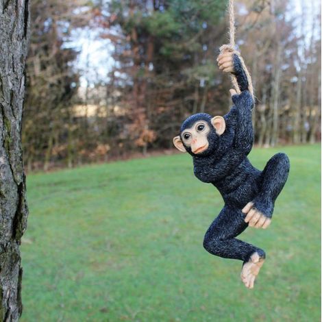 Swinging Monkey Garden Ornament