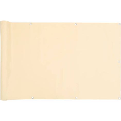 Écran d'intimité de balcon,Brise-vue,Paravents de balcon crème 600x90 cm PVC CFW310778 (1/5)