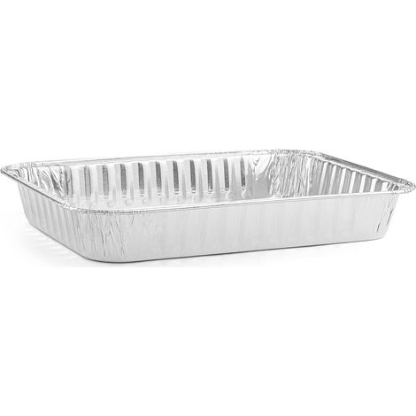 Lot de vingt plateaux en aluminium jetables pour récupération de graisse pour gril Weber et Spirit accessoire (1/5)