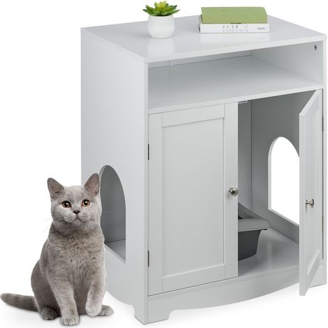Weier katzenschrank fur die katzentoilette (1/5)