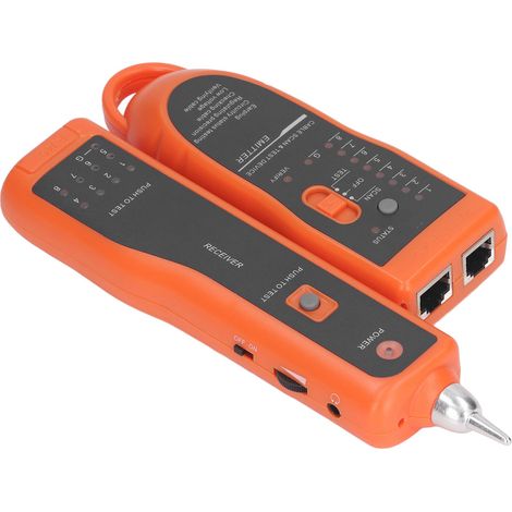 Testeur de câbles XQ-350 (RJ45/RJ11) - Outil multifonctionnel de suivi des câbles pour réseaux Ethernet, LAN et Cat5/Cat6, avec casque pour la gestion des câbles, la maintenance des réseaux et le test (1/5)