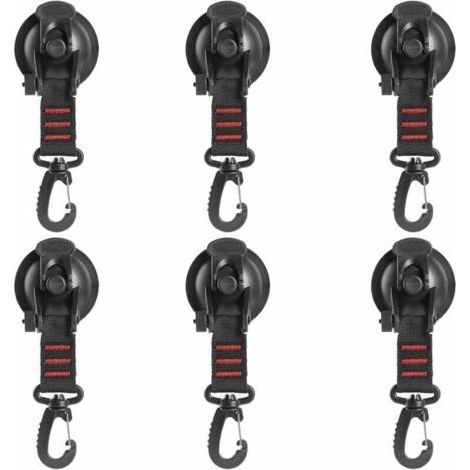 Set di 6 ventose resistenti con ganci, ventose e ganci per asciugamani da bagno, cucina e doccia, ventose versatili per il campeggio