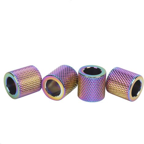 4 PCS Anneaux décoratifs pour appuie-tête auto Aluminium Alliage Coloré Lumière Intérieur Voiture SUV Camion (1/5)
