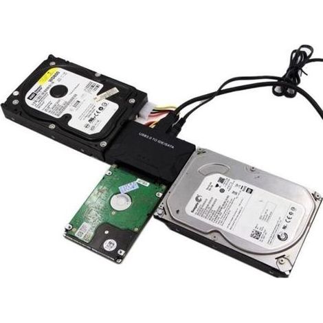 pair USB3.0 à IDE - SATA Convertisseur USB IDE SATA Adaptateur Disque Dur SATA EU Lin 391 (1/4)