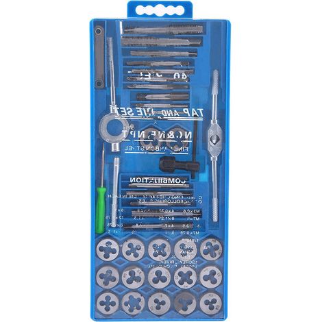 Set di 40 stampi per presse con filettatura metrica M3-M12, strumento per filettatura manuale (1/5)