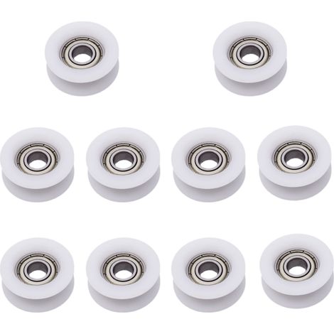 Roulement à Billes Nylon U 6x30x10mm - Pour Portes Coulissantes - Lot De 10 Pièces (1/5)