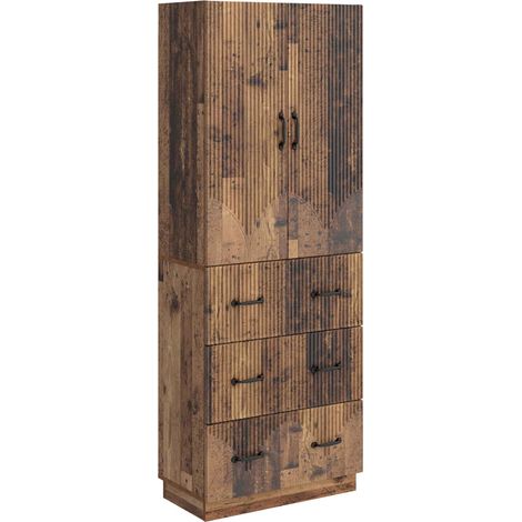 Set di armadi 2 pcs Legno antico 66 x 34,5 x 87 cm vidaXL