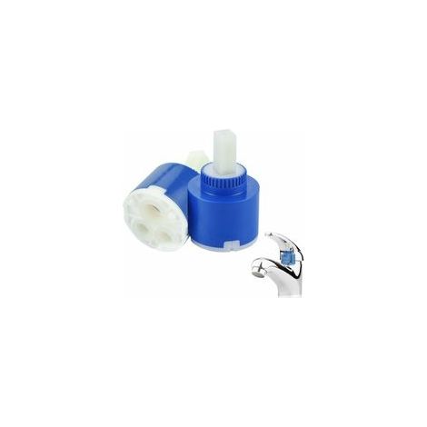Pièces Cartouche Mitigeur en Céramique Cartouche Robinet Mitigeur 40mm Cartouche Céramique pour Mitigeur de Salle de bain ou de Cusine(Bleu)
