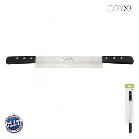 Coltello Formaggio Grenoble 2 Manici Lama Acciaio Inox 25 cm. Nero (1/5)