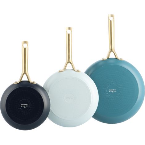 GreenPan Shades (CC009019-001) 20+24+28cm Set Dunkelblau, Hellblau, Creme Pfannen-Set (1/5)