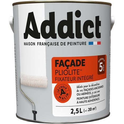 Fassadenfarbe 100% Pliolite 2,5 Liter Ton Stein - Addict