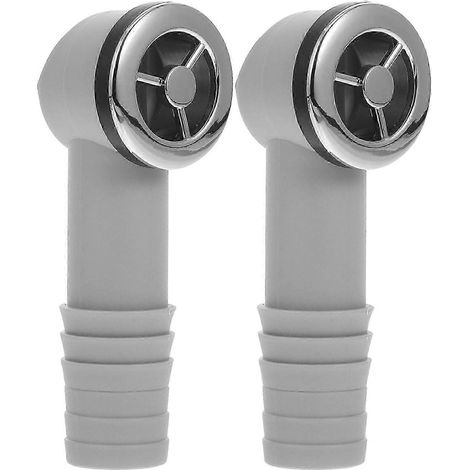 Kit de 2 tuyaux de trop-plein pour évier de cuisine avec joint en silicone, compatible avec la plupart des éviers, pour la décoration de la cuisine. (1/4)