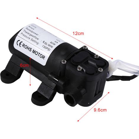 Eosnow 12V Máquina de lavado de coches eléctrica de alta presión con bomba de agua, gatillo y pistola pulverizadora. (1/3)