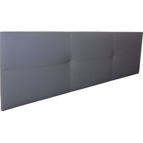 Cabecero Isabella Cama Doble de Polipiel Gris 165x52 (1/3)
