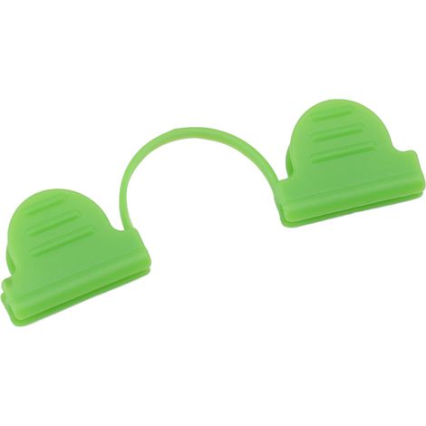 100 pinces de fixation double tête en plastique pour arche de serre, 5 mm (1/5)