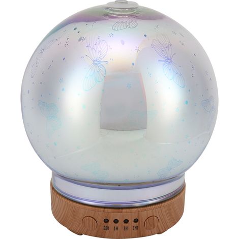 Diffuseur d'arômes ultrasonique 100 ml avec humidificateur et veilleuse LED (1/5)